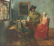 Johannes Vermeer Wine Glass oil on canvas